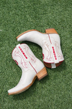 short white cowboy boots for OU