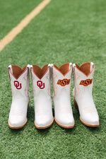 Oklahoma western boots white