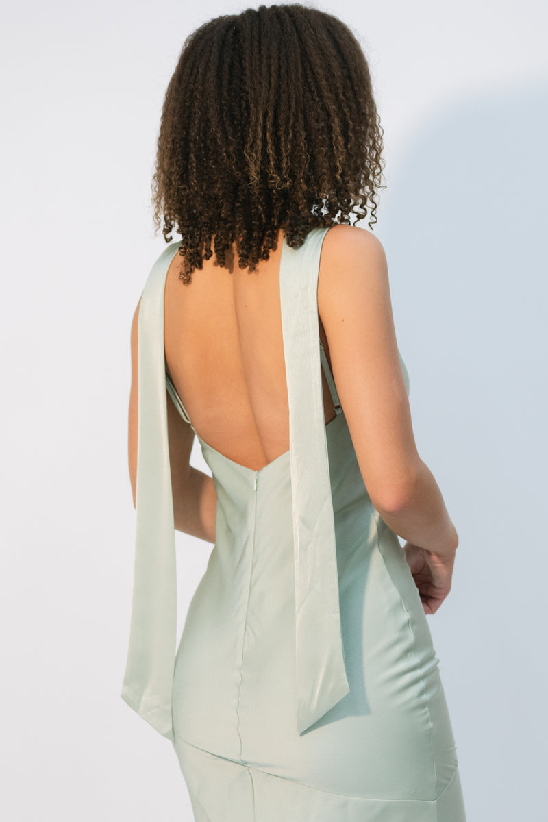 elegant satin dress for special occasions