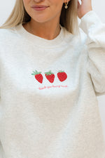 delicate strawberry detailing