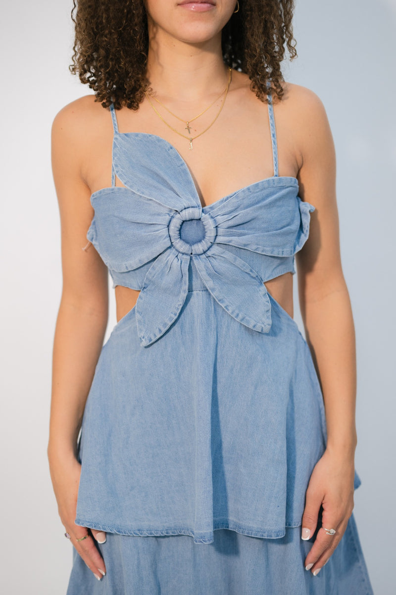 cowboy formal floral dress