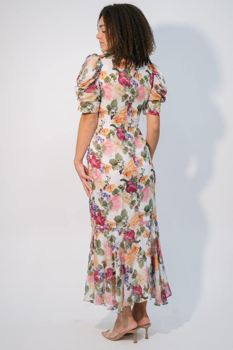fall floral dress for dates