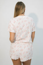 Pink floral loungewear set