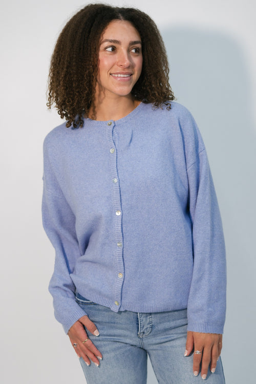 soft knit button front cardigan