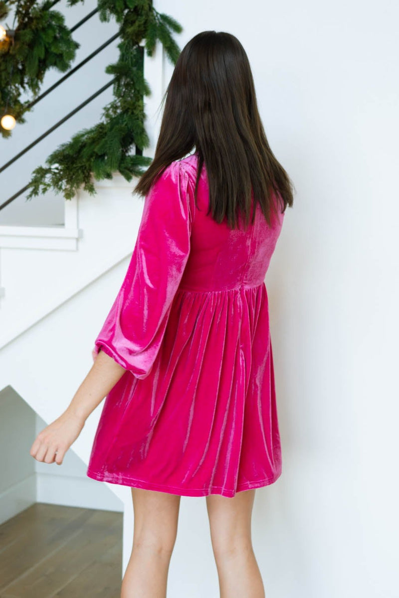 Crystal-embellished velvet dress