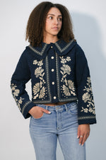 Vintage inspired embroidered jacket