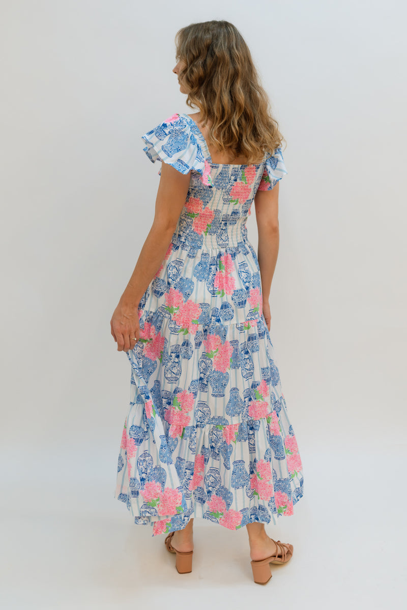 Tiered flowy dress resort wear