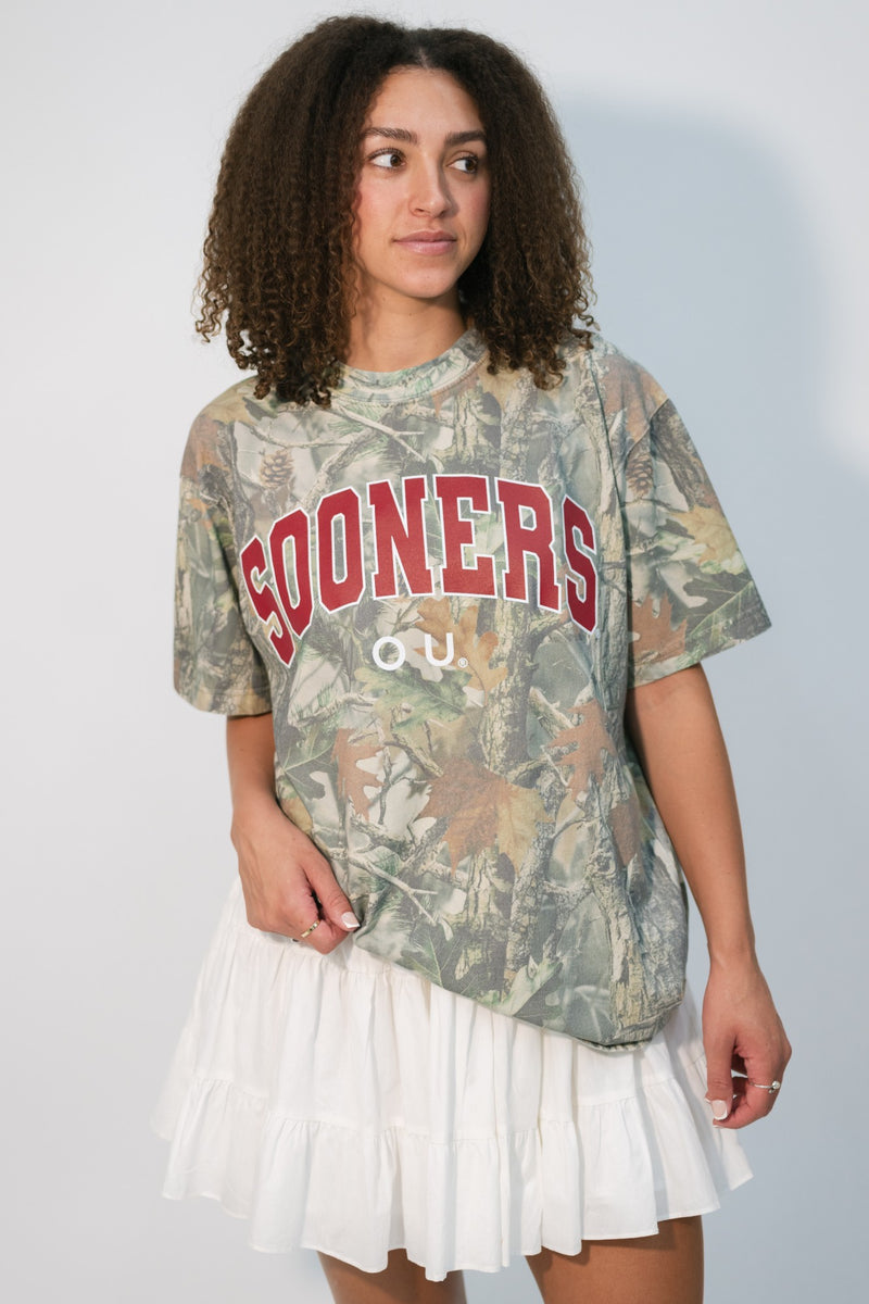 Camouflage OU Sooners Tee