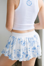 Elastic waist cottagecore skirt