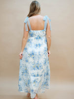 Watercolor floral maxi dress