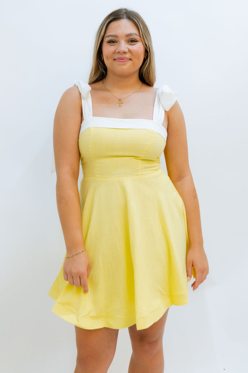 yellow summer dress