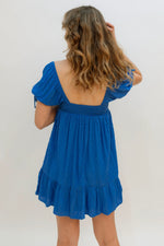 cobalt blue dress for girly style