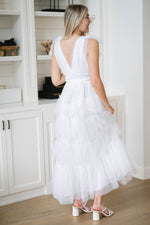 ethereal mesh dress with bow straps