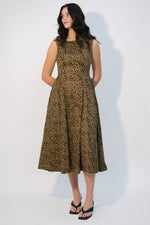 Leopard midi dress