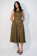 Vintage inspired leopard dress