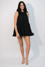 Festive black dress
