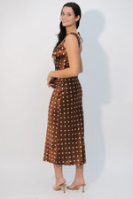 Vintage polka dot midi dress