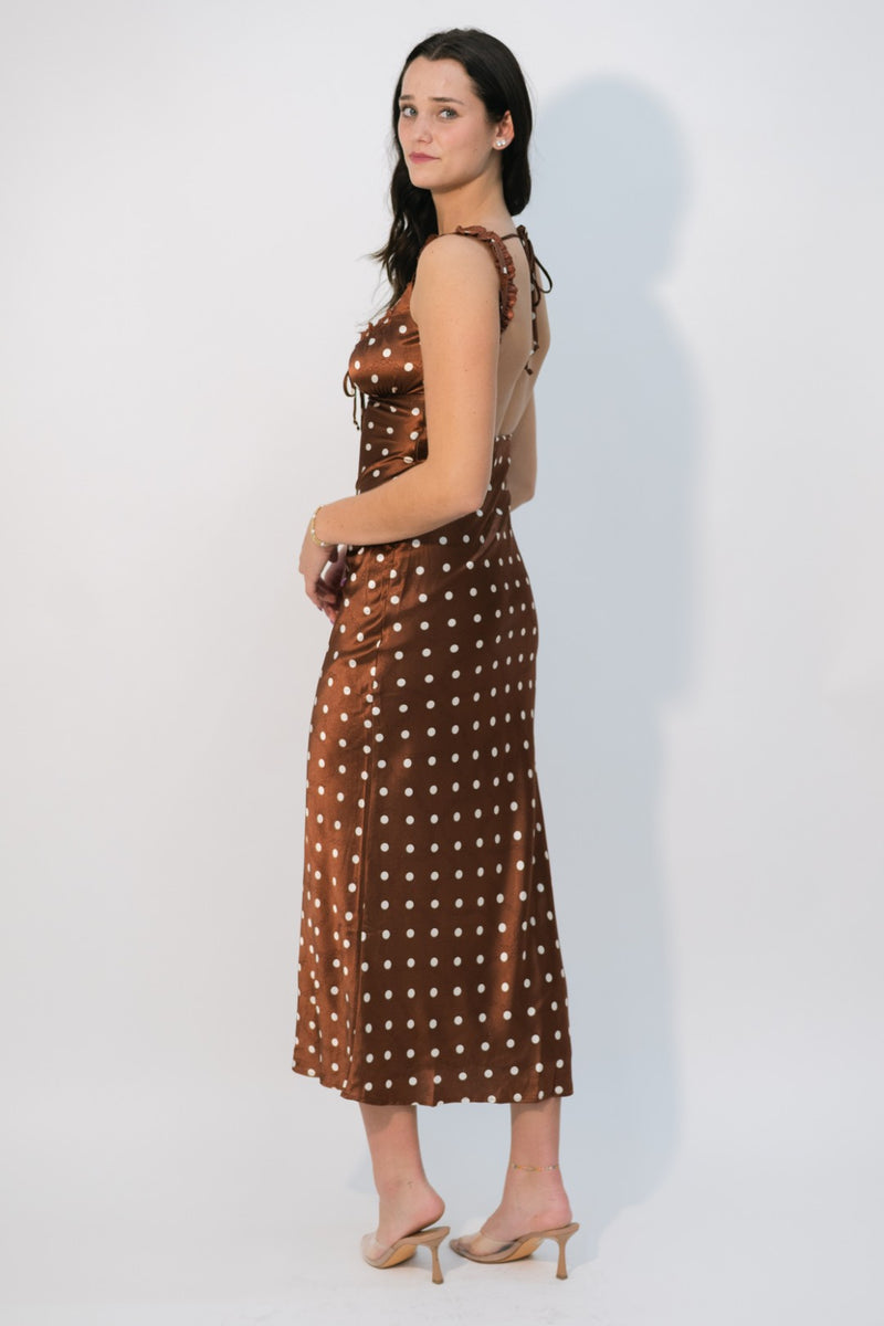 Glamorous satin midi dress