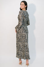 Fall animal print dress