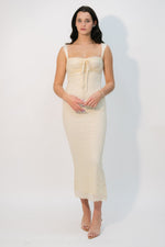 Elegant ivory lace dress