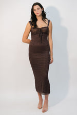 Brown date night dress