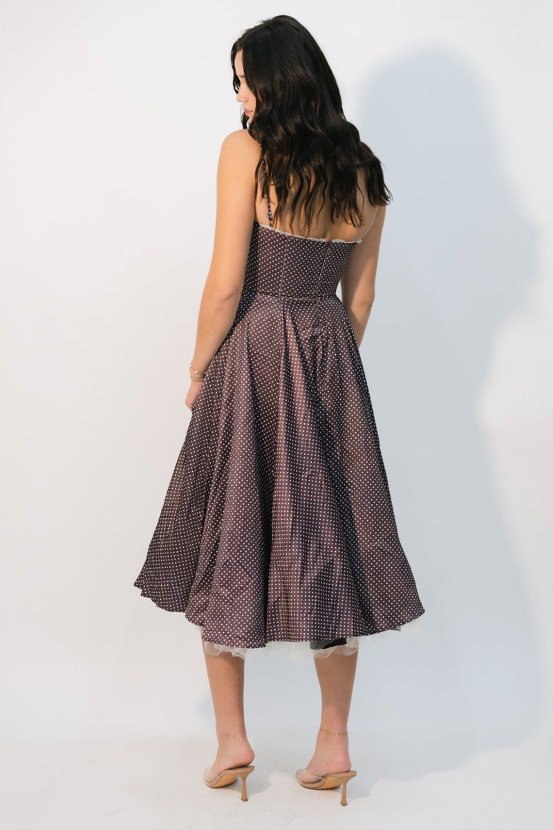 Retro polka dot dress