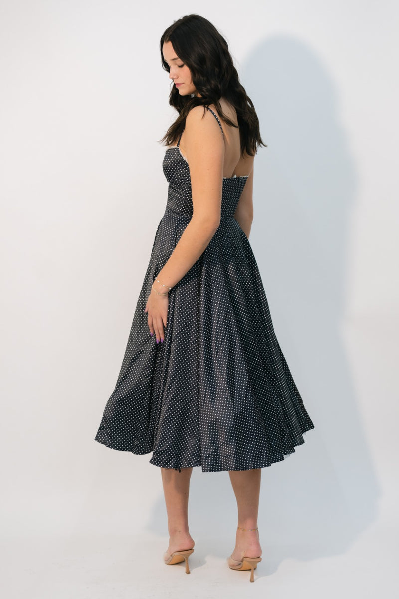 Retro polka dot dress