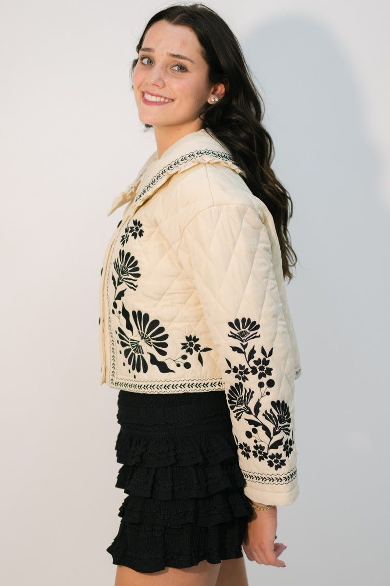 Vintage inspired quilted jacket