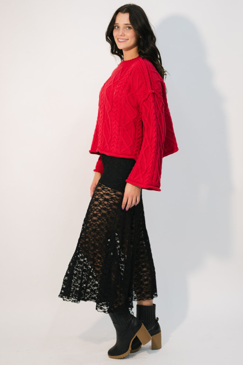 Special occasion lace skirt