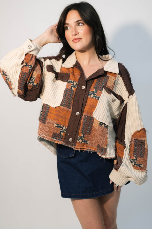 waffle knit shacket