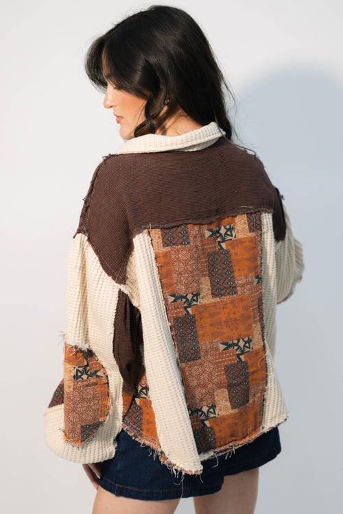boho fall shacket