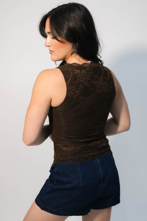 fitted lace camisole