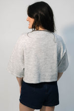 cozy gray sweater