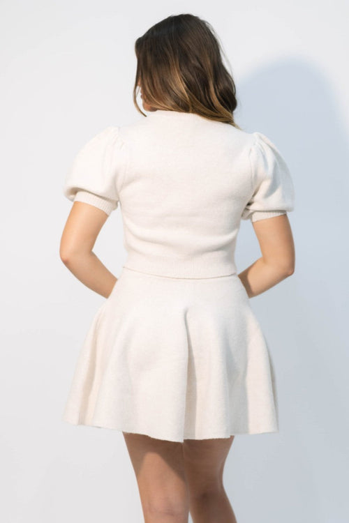 ivory knit co-ord set