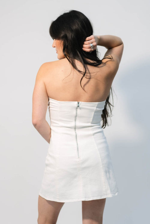 going out white dress