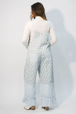 ruffle hem overalls