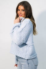 pastel winter sweater