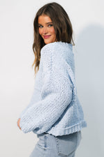 slouchy knit sweater
