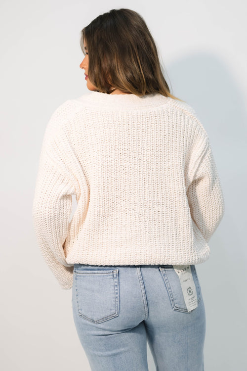 soft neutral cardigan