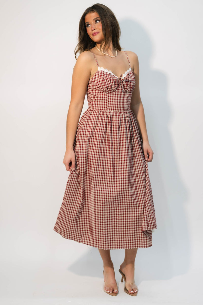 lace trim sundress