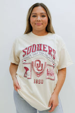 OU merch, Sooners merch, cream tee-shirt, ou tee shirt