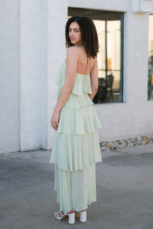 chinese dress ladies Iris Striped Maxi Dress