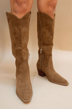 Jessie Suede Boots - Brown