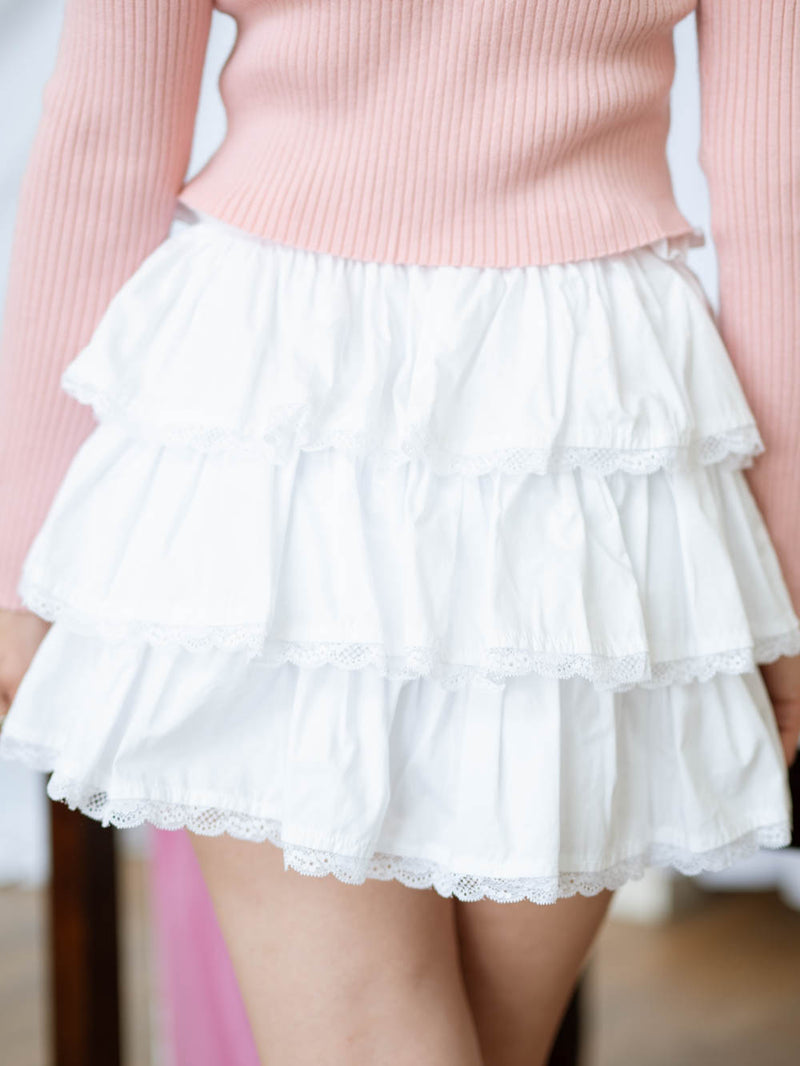 soft feminine preppy skirt