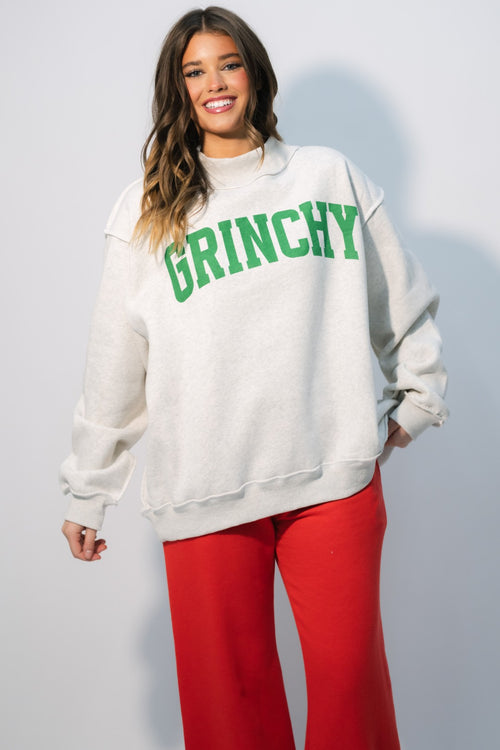 grinchy naughty reversible sweatshirt