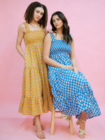 Spring garden print dresses