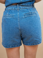 Medium wash vintage style shorts