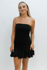 strapless little black dress