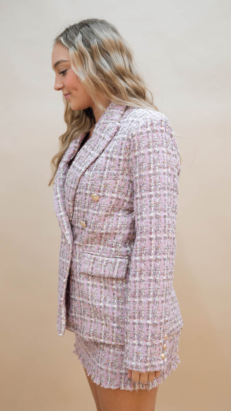 Boss Babe Blazer in Pink