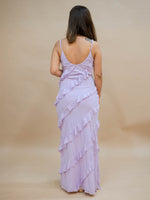 Soft purple bridal shower maxi dress